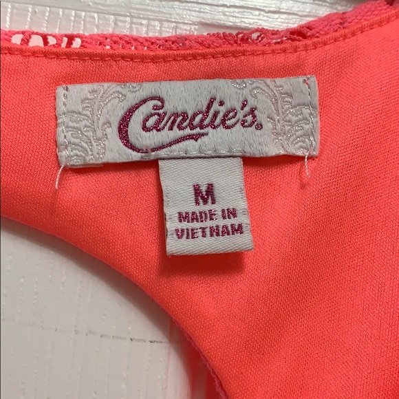 Candie’s Pink Lace Dress with Belt - Picture 3 of 3